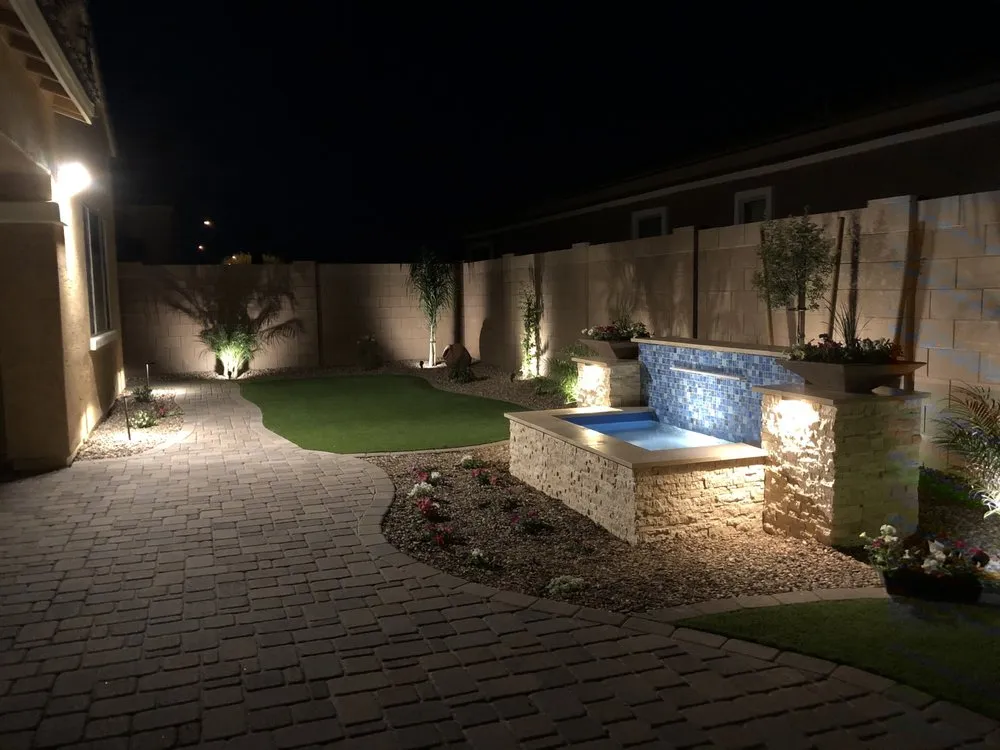 Custom yard maintenance in Gilbert, AZ by Azul Design & Landscape