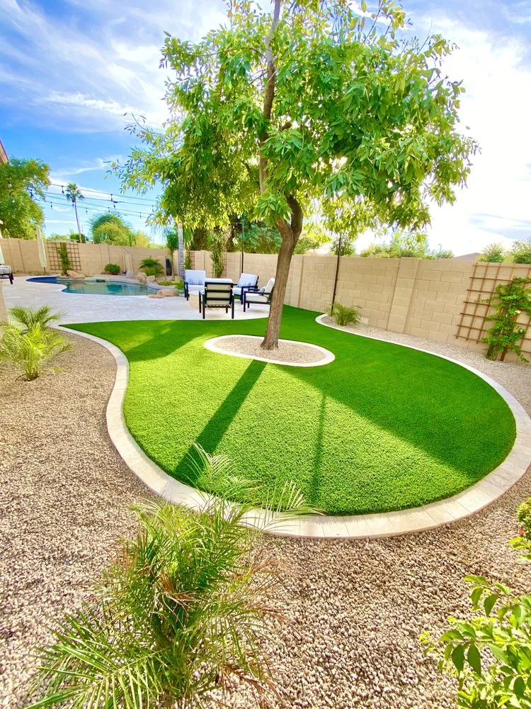 Local outdoor landscaping with custom design in Gilbert, AZ by Azul Design & Landscape