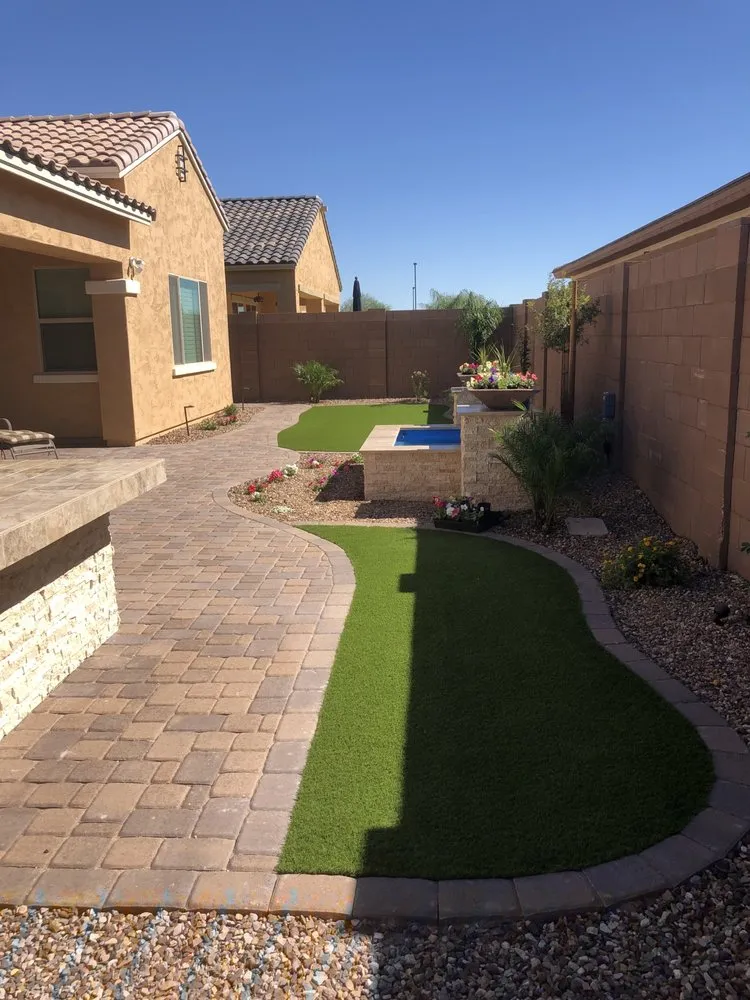 Expert yard maintenance with custom design across Gilbert, AZ - Azul Design & Landscape
