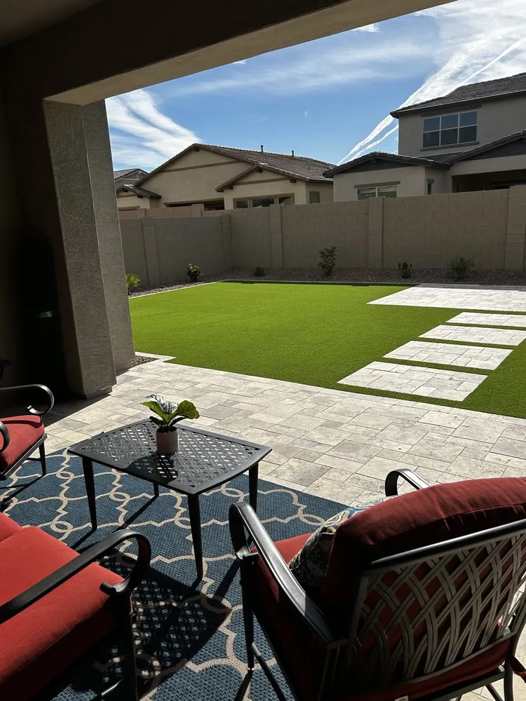 Trusted lawn mowing service for year-round maintenance in Gilbert, AZ by Azul Design & Landscape