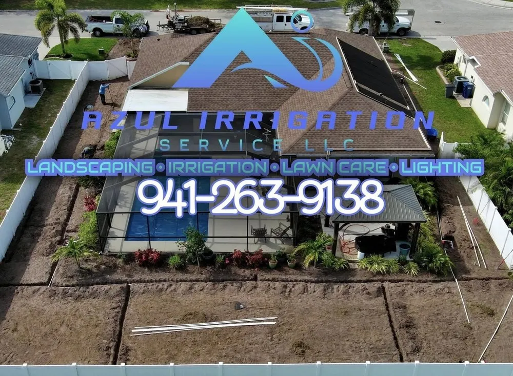 Professional landscape design in Palmetto, FL by Azul Irrigation Service