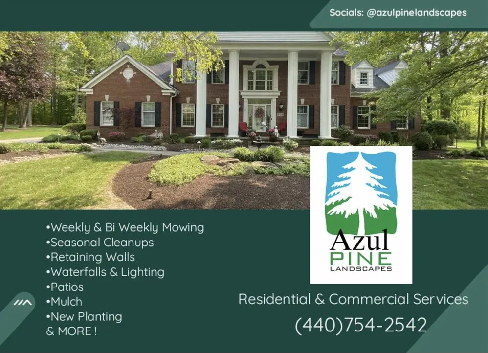 Expert outdoor landscaping for beautiful yards in Painesville, OH by Azul Pine Landscapes