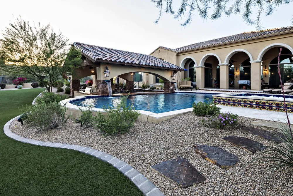 Custom lawn mowing service in Cave Creek, AZ by Azul-Verde Design Group