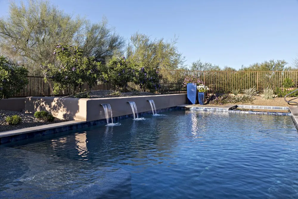 Professional outdoor landscaping for residential properties in Cave Creek, AZ by Azul-Verde Design Group