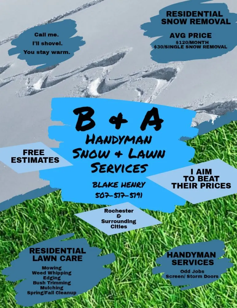 Local garden landscaping for homes in Rochester, MN by B & A Handyman Snow & Lawn