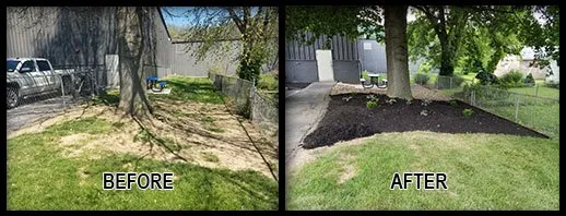Affordable garden landscaping in New Albany, IN by B & B Lawn Services