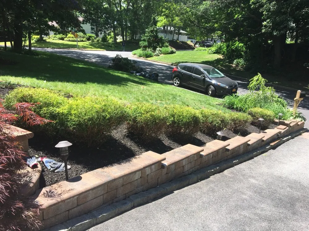 Affordable landscape installation in Oakdale, NY by B & B Maintenance Services, Inc