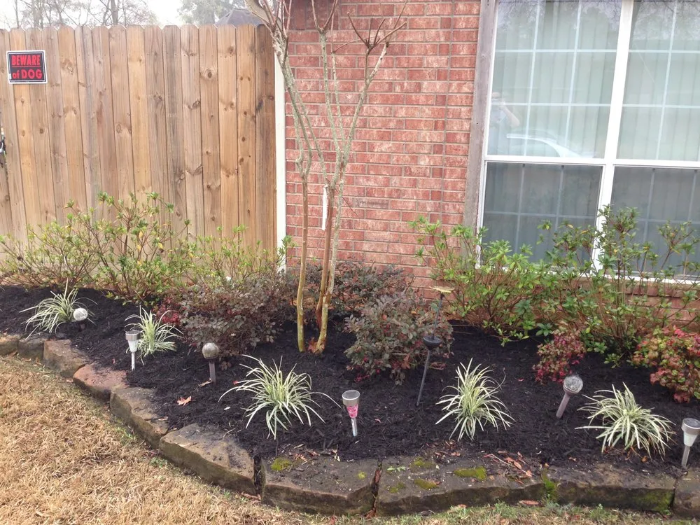 Professional garden landscaping in Highlands, TX - B & B Tree Specialist & Landscaping