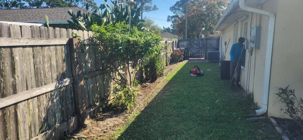 Affordable outdoor landscaping for homes in Palm Bay, FL by B & C Lawn techs