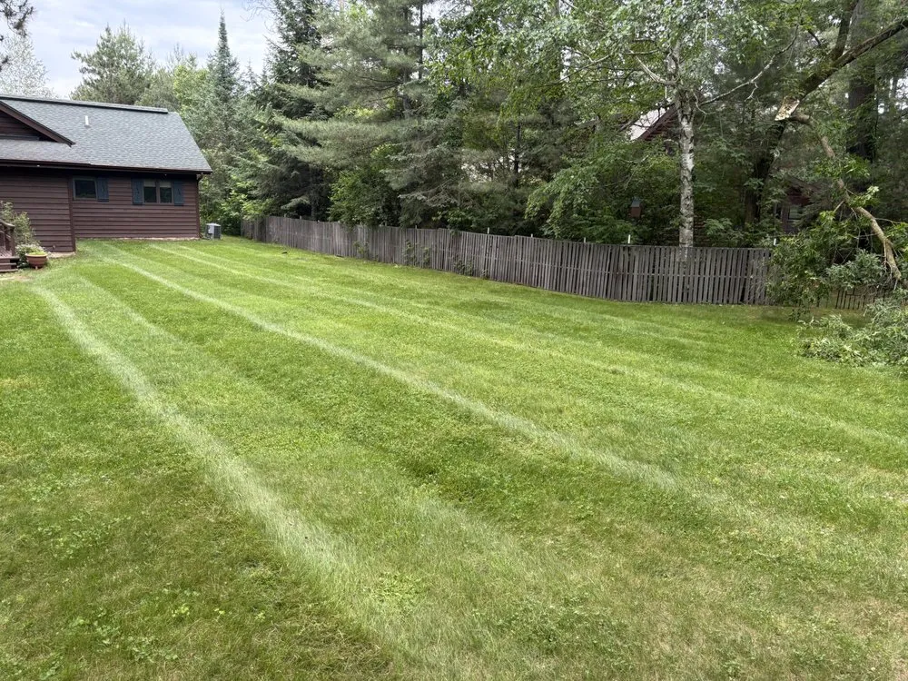Top-rated lawn mowing service for residential properties in Tomahawk, WI by B & E Lawncare