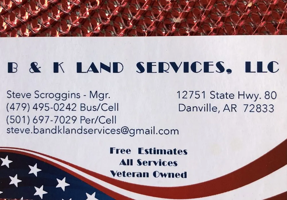 Local landscape design near you across Danville, AR - B & K Land Services