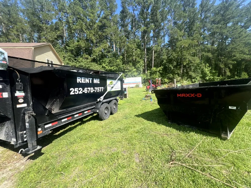 Professional lawn care service in Vanceboro, NC by B & L Dumpster Rental and Junk Removal