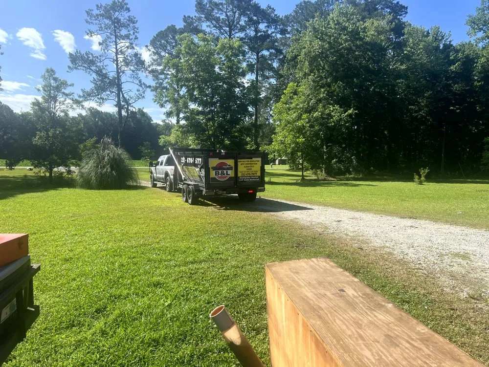 Affordable landscape installation in Vanceboro, NC by B & L Dumpster Rental and Junk Removal