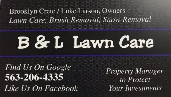 B & L Lawn Care Logo