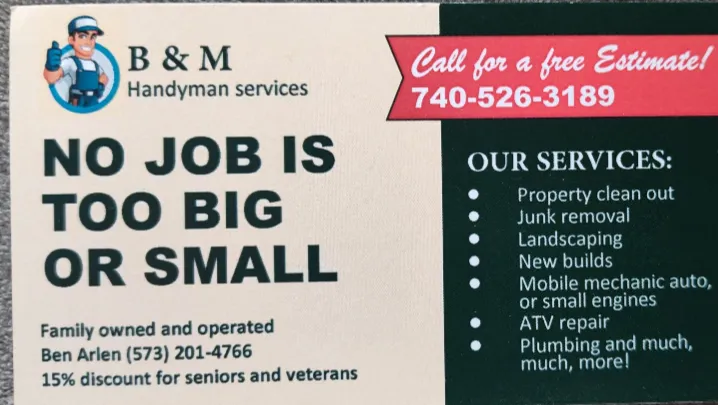 Reliable landscape design in Newburg, MO by B & M Handyman Services