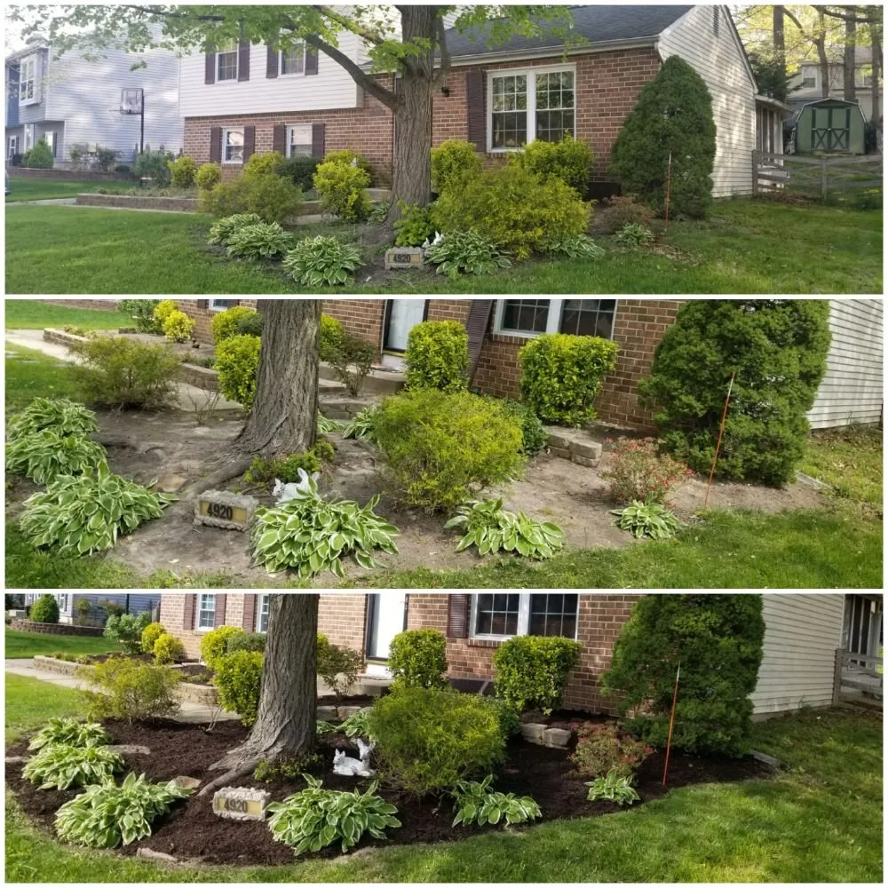 Expert garden landscaping for residential properties in Baltimore, MD by B & R Lawn Care & Hauling