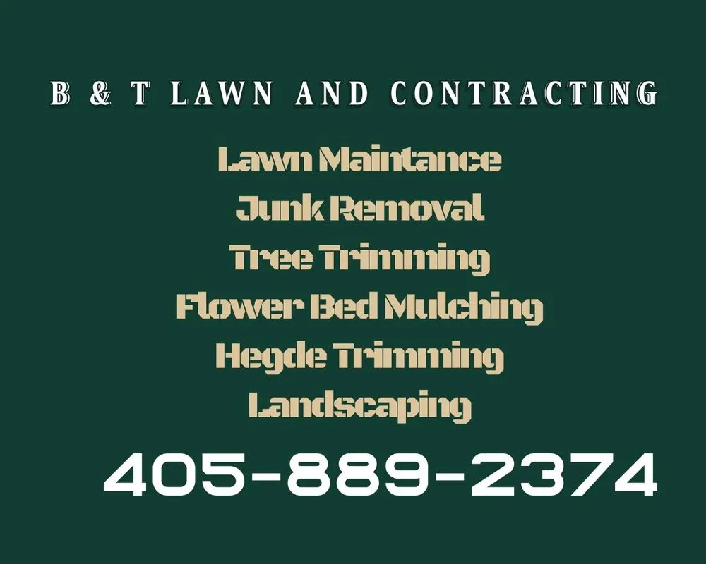 Professional yard cleanup service for homes in Midwest City, OK by B & T Lawn and Contracting