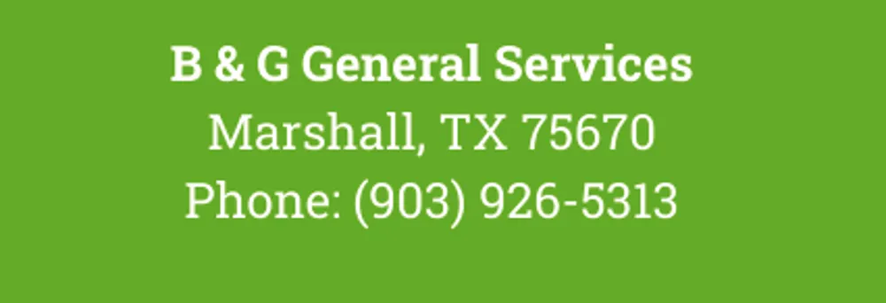 Local lawn mowing service for homes across Marshall, TX - B and G General Services