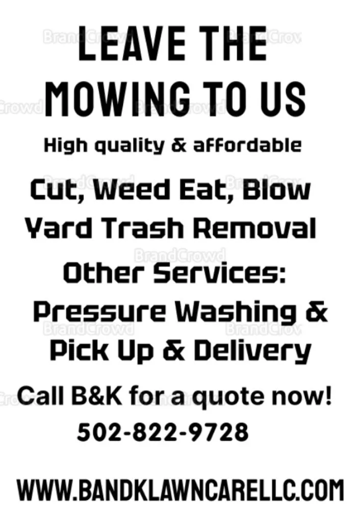 Affordable landscaping services in Louisville, KY by B and K Lawn care