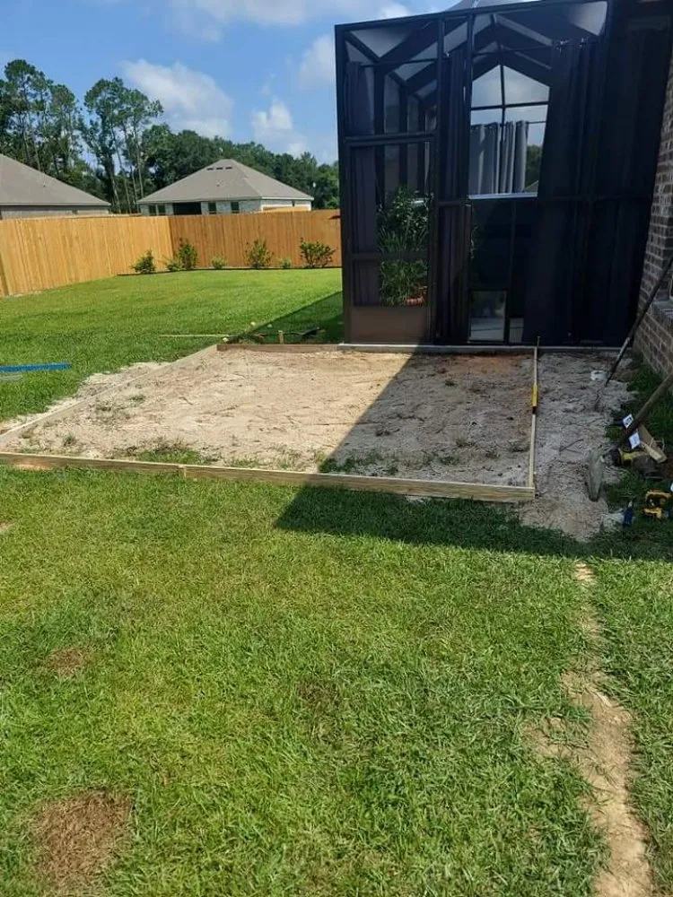 Custom yard cleanup service with custom design in Pensacola, FL by B And P Construction Of NWF