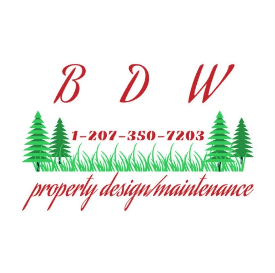 Custom lawn mowing service with custom design in Walpole, ME by B D W Property Design Maintenance