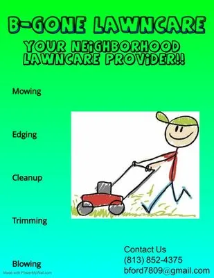 B-Gone Lawncare Logo