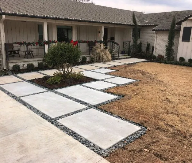 Top-rated outdoor landscaping with custom design in Tulsa, OK by BA Lawns & Landscaping