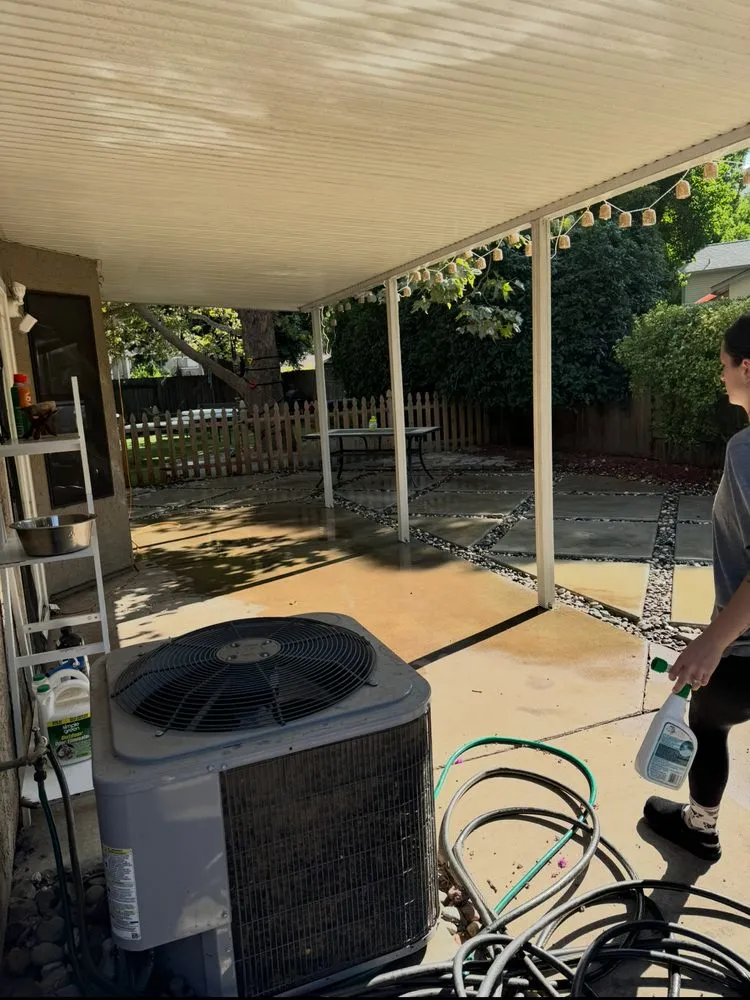 Custom landscape installation with custom design in Sacramento, CA by BAAM Poop Be Gone