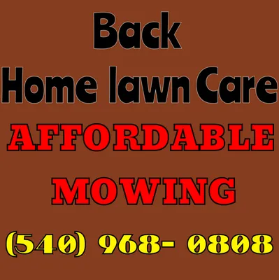 Back Home Lawn Care Logo