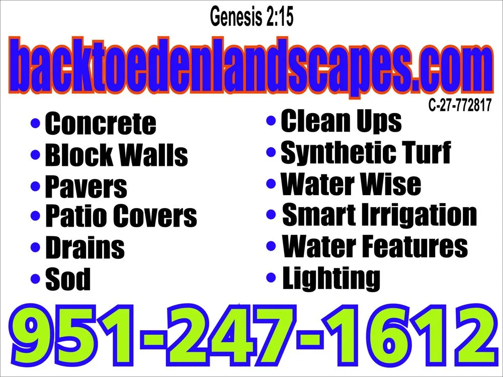 Expert residential landscaping near you in Moreno Valley, CA by Back To Eden Landscapes