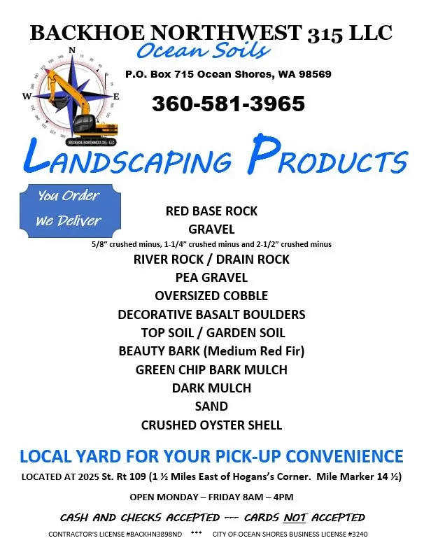 Affordable yard cleanup service in Hoquiam, WA - Backhoe Northwest