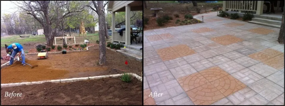 Professional yard maintenance with custom design across Aubrey, TX - Backyard Concepts