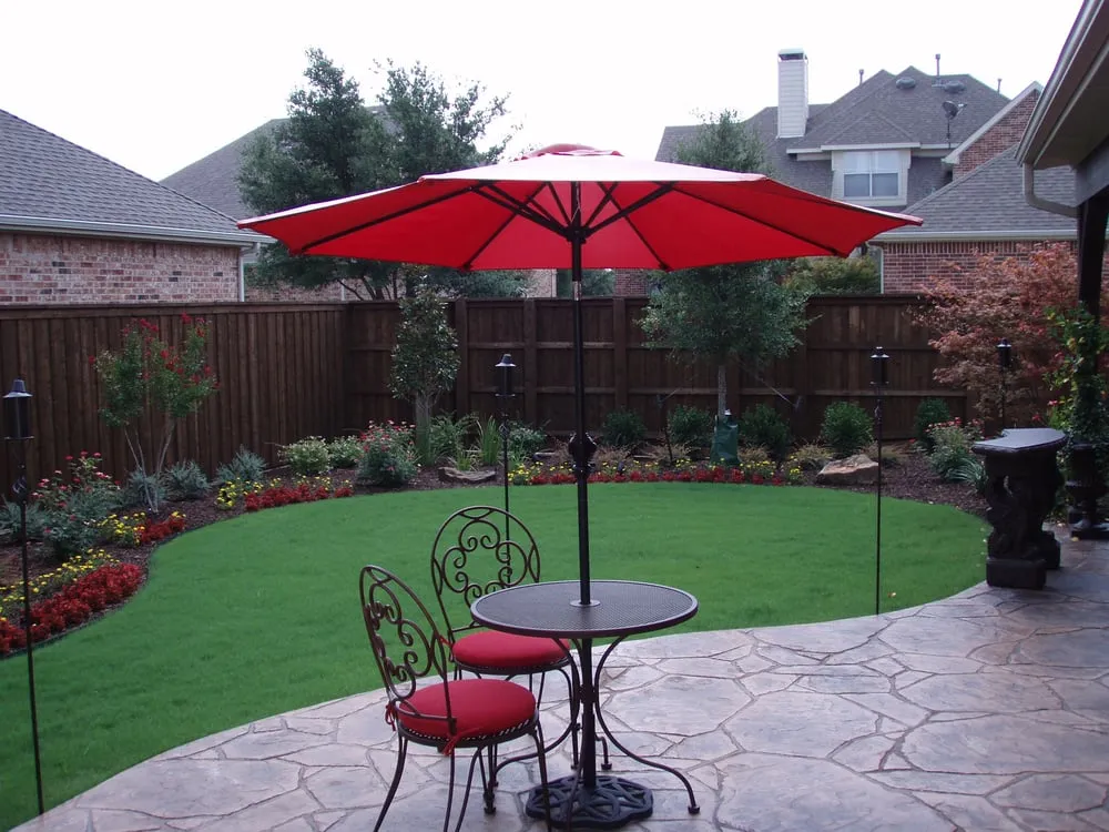 Custom landscape installation in Frisco, TX - Backyard Creations