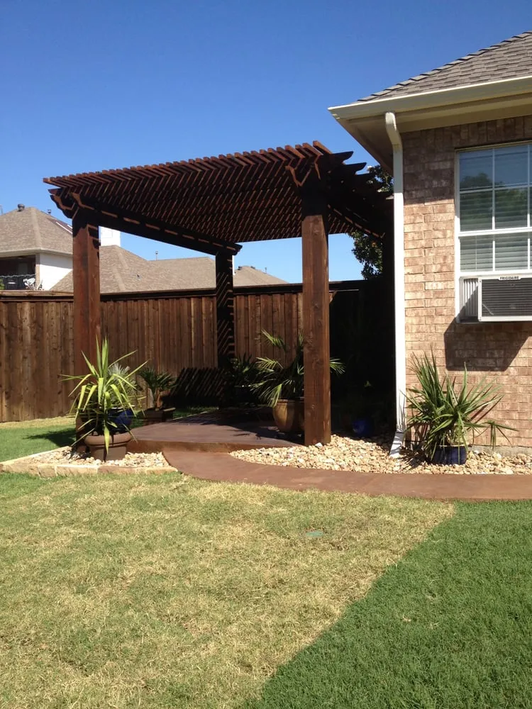 Custom landscape installation with custom design across Frisco, TX - Backyard Creations