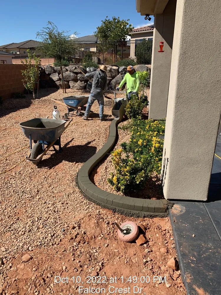 Custom landscape installation in Lindon, UT by Backyard Greens