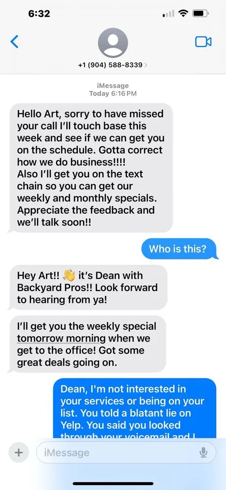 Professional lawn care service in Jacksonville, FL by Backyard Pros