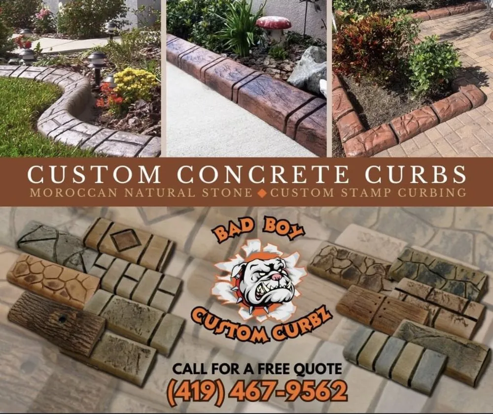 Professional outdoor landscaping in Weston, OH by Bad Boy Custom Curbz