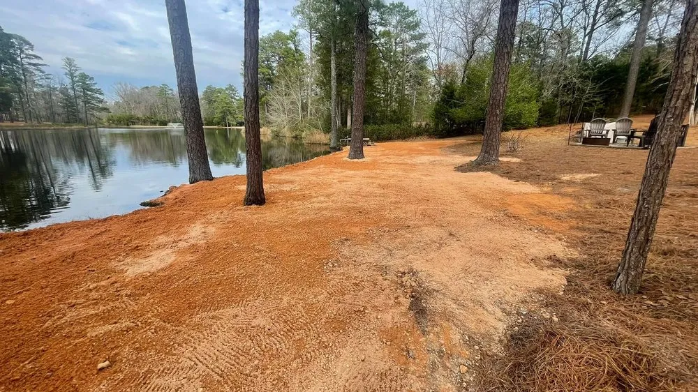 Custom residential landscaping in Sanford, NC by Bad Boy Landscaping