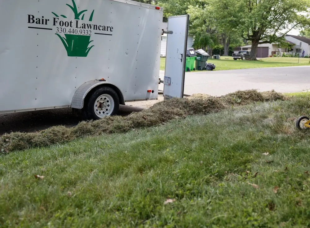 Custom garden landscaping in Port Washington, OH by Bair Foot Lawncare