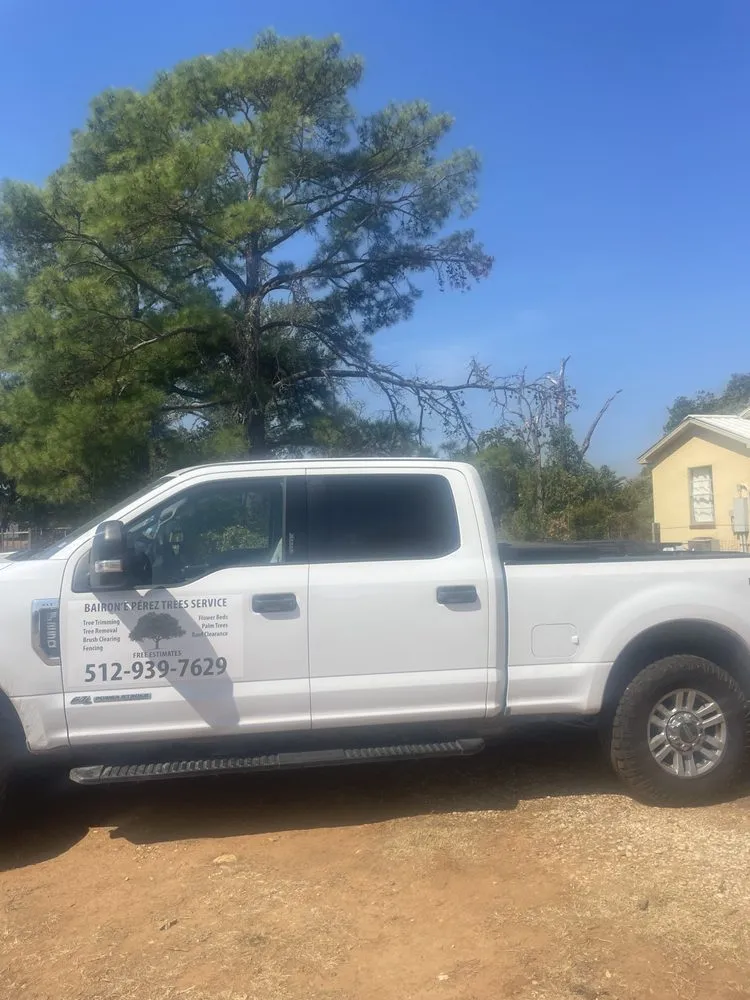 Local outdoor landscaping for residential properties in Cedar Creek, TX by Bairon'e Perez Trees Service