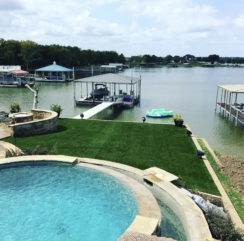 Professional garden landscaping in Grandview, TX by Baker Landscaping