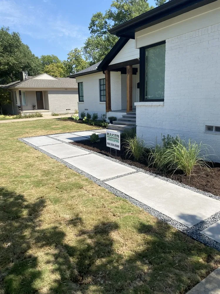Local garden landscaping with custom design in Grandview, TX by Baker Landscaping