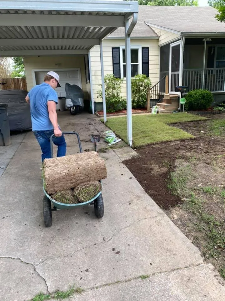 Top-rated residential landscaping with custom design across Sand Springs, OK - Baker Lawn and Land