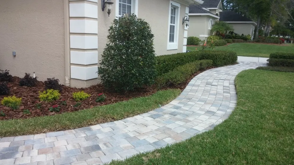 Affordable landscape design for residential properties in Lakeland, FL by Baker's Outside Services and Solutions