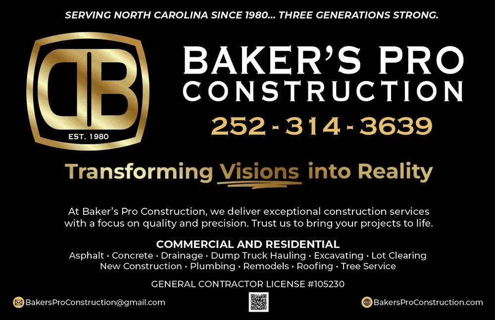 Affordable residential landscaping for homes across Nashville, NC - Baker's Pro Construction