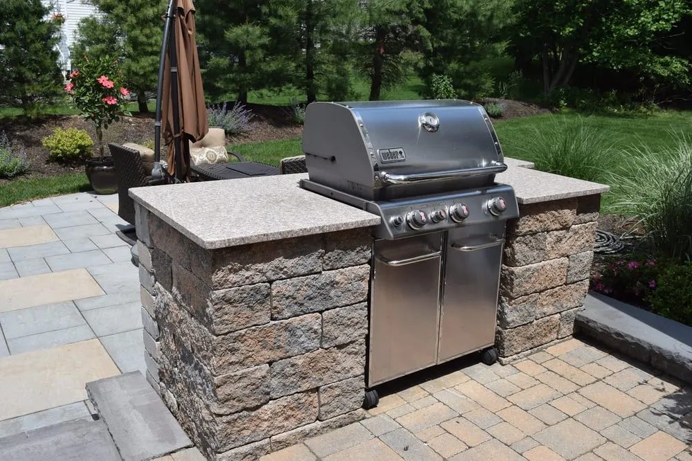 Custom landscape installation for outdoor upgrades in Green Brook, NJ by Balaney Contracting