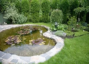 Custom landscape installation in Goffstown, NH by Balboni's Landscape Design