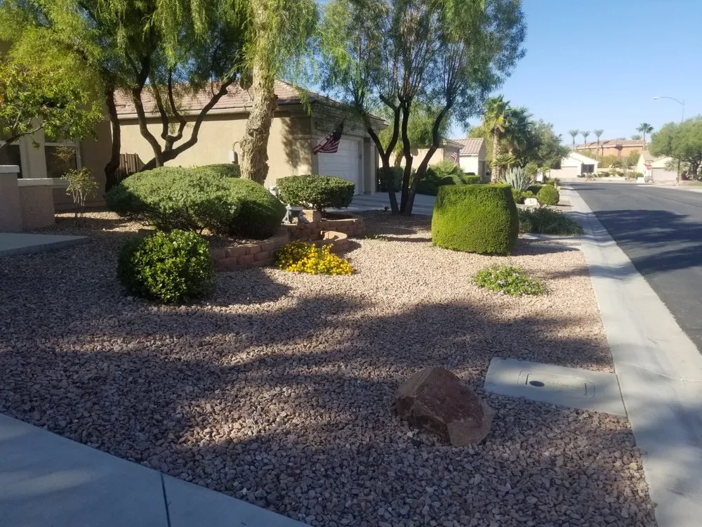 Top-rated outdoor landscaping for year-round maintenance in Las Vegas, NV by Balcarcel Landscaping