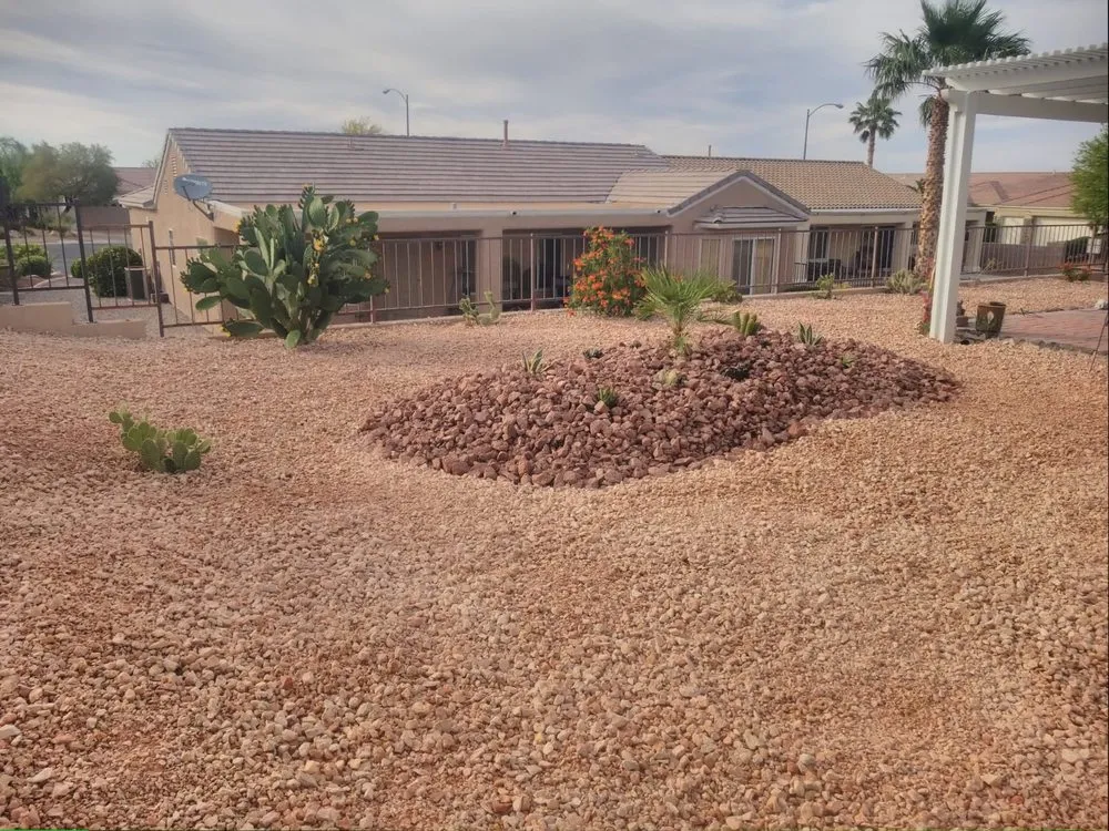 Custom landscape installation for residential properties across Las Vegas, NV - Balcarcel Landscaping