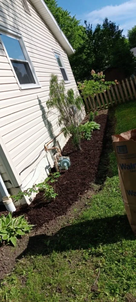 Custom outdoor landscaping for year-round maintenance in Warren, OH by Baldwin's Lawn Care Services